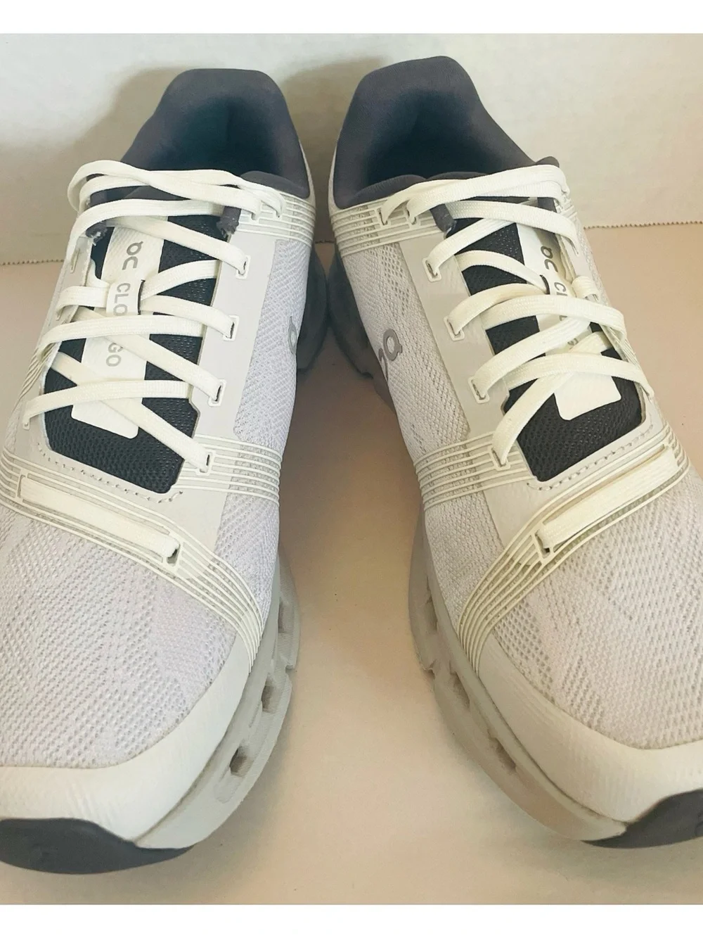 On Cloudgo Womens SZ 8.5 US White Glacier Gray Athletic Running Shoes Sneakers.